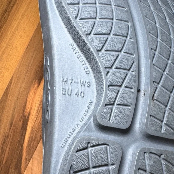 OOFOS Recovery flip flops gray M 7 - W9 - Picture 3 of 8